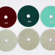 Top diamond marble and granite wet and dry grinding polishing pad